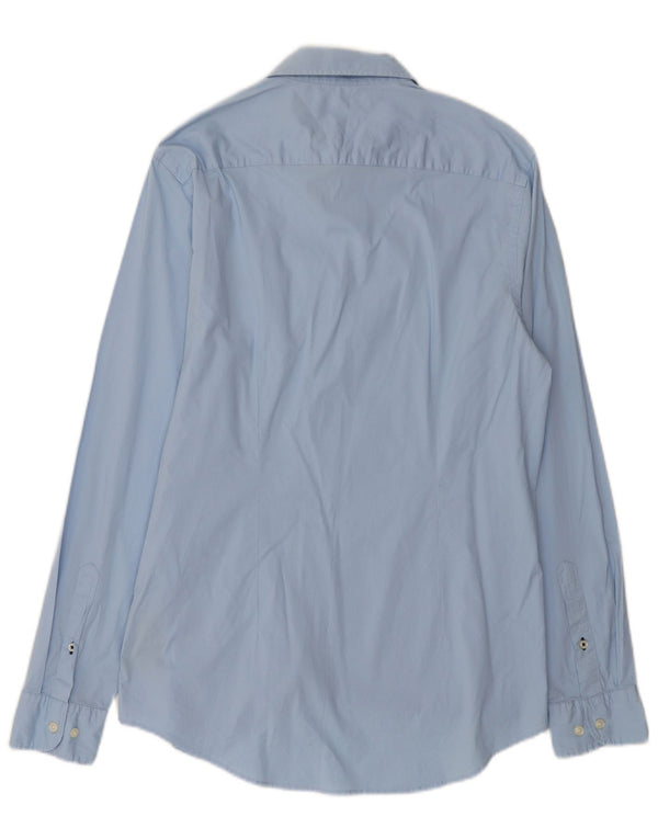 Tommy Hilfiger Herre Slim Fit Skjorte Large Blue