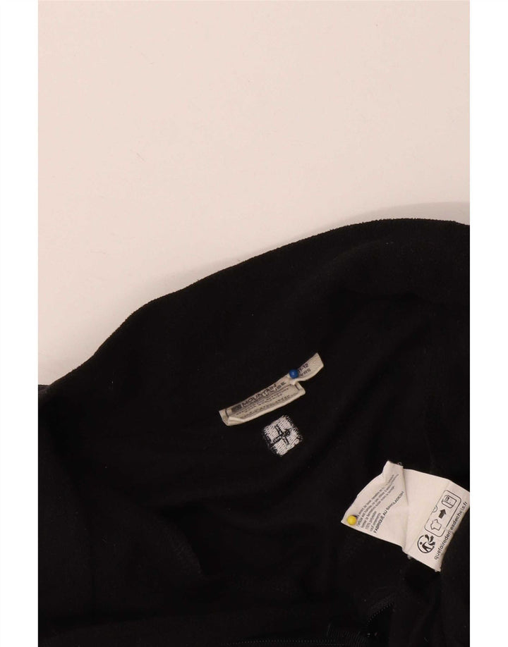 Mountain Warehouse Boys Zip Neck Fleece Jumper 11-12 År Sort Polyester