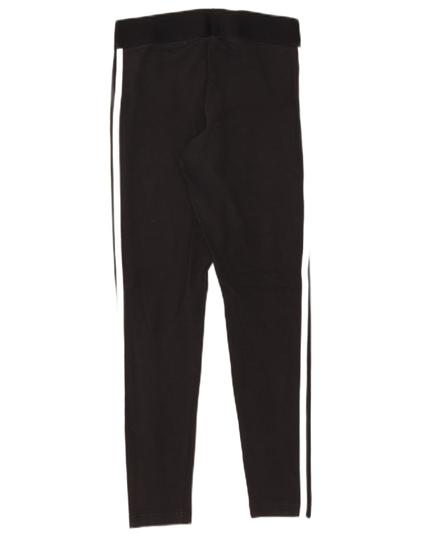 Adidas Womens Regular Fit Leggings UK 8/10 Small Black Bomuld