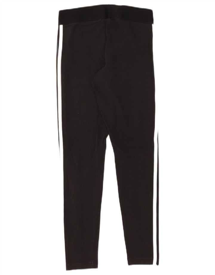 Adidas Womens Regular Fit Leggings UK 8/10 Small Black Bomuld