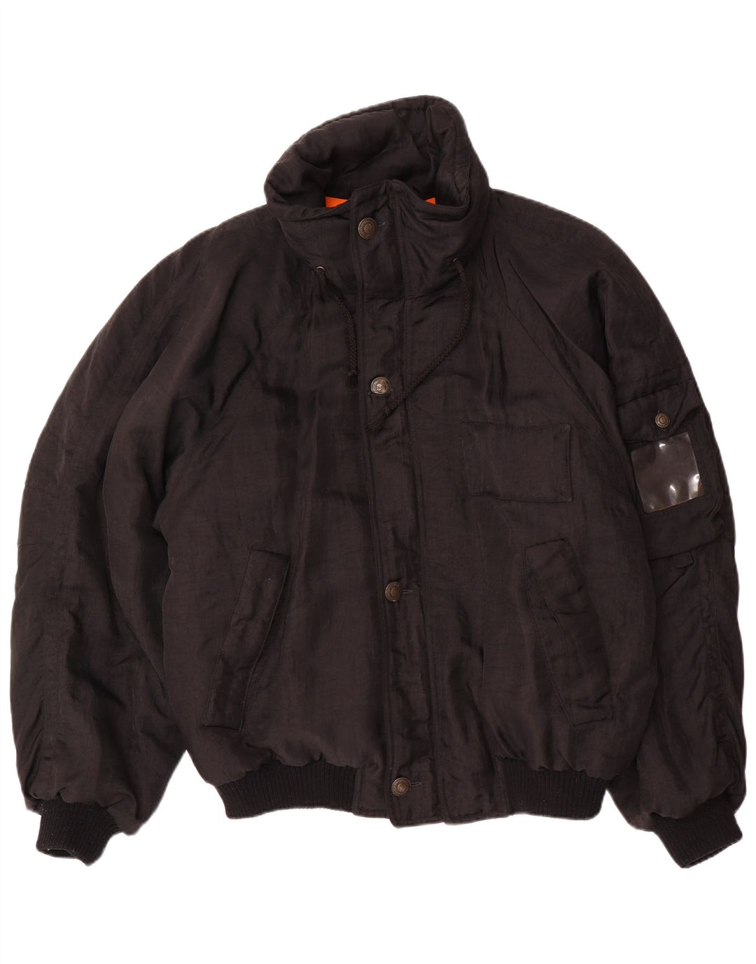 Vintage herre Loose Fit polstret jakke UK 38 Medium Black