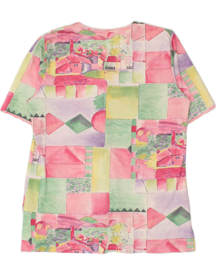 VINTAGE Womens Abstract Pattern Shirt Blouse EU 40 Medium Multicoloured Vintage Vintage and Second-Hand Vintage from Messina Hembry 