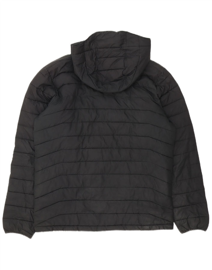 Columbia Herre hættepolstret jakke UK 38 Medium Sort Polyester
