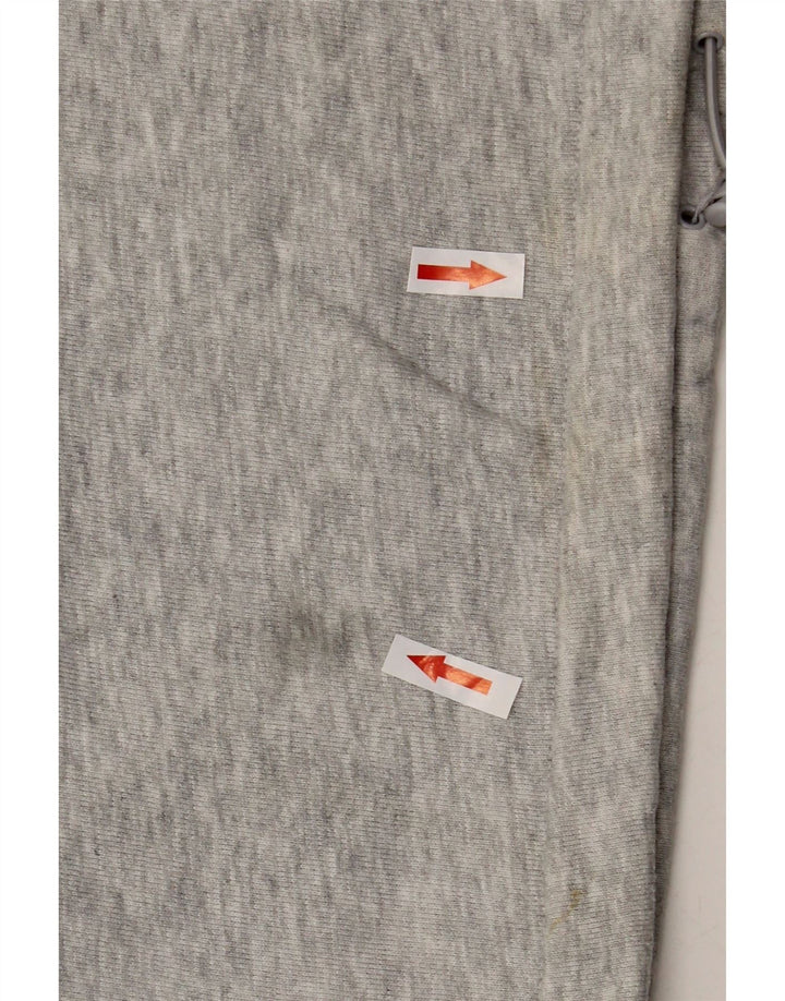 Adidas Dame Oversized Grafisk Zip Neck Sweatshirt Jumper UK 8 Small Grey