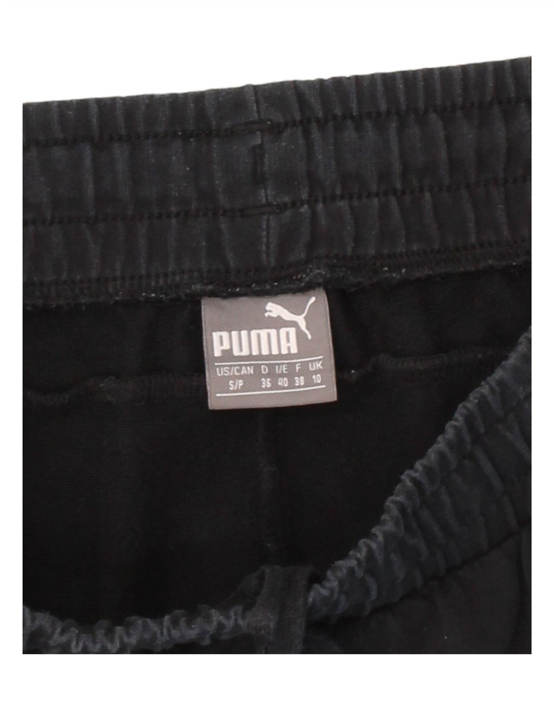 PUMA Womens Cargo Tracksuit Trousers UK 10 Small Navy Blue Colourblock Vintage Puma and Second-Hand Puma from Messina Hembry 