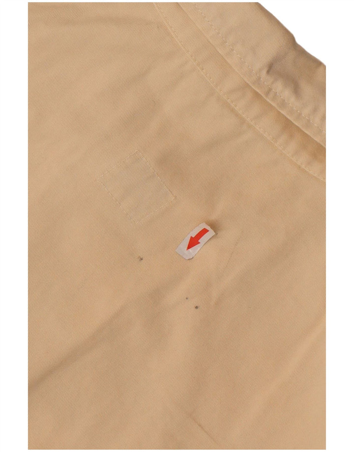 VINTAGE Herre Military Utility Jacket UK 36 Small Beige Bomuld