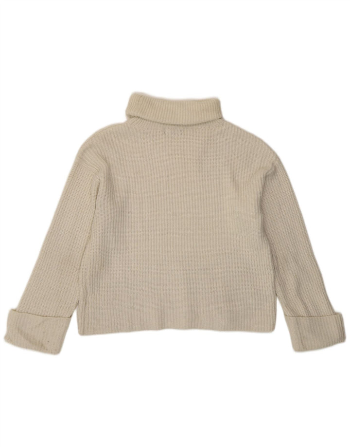 Marks & Spencer Herre rullehals sweater Small Off White Polyamid