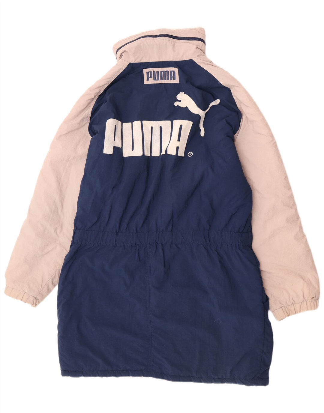 Puma Herre grafisk polstret frakke IT 52 XL Marineblå Colourblock Polyamid