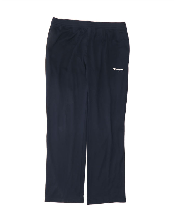 CHAMPION Mens Tracksuit Trousers Large  Navy Blue Polyester Vintage Champion and Second-Hand Champion from Messina Hembry 