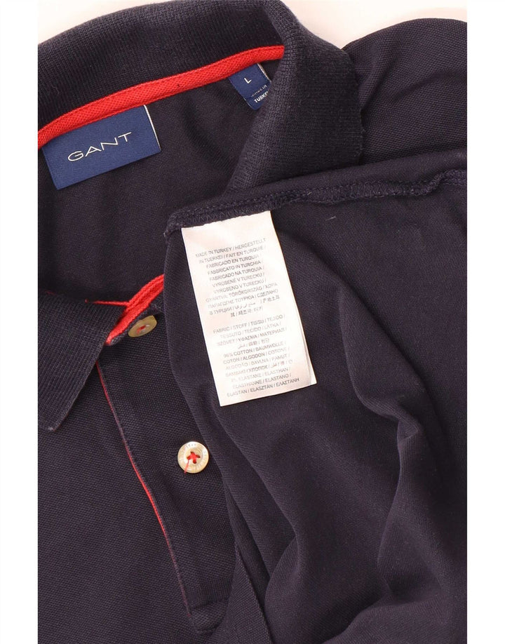 Gant Polo Shirt til mænd Stor marineblå bomuld