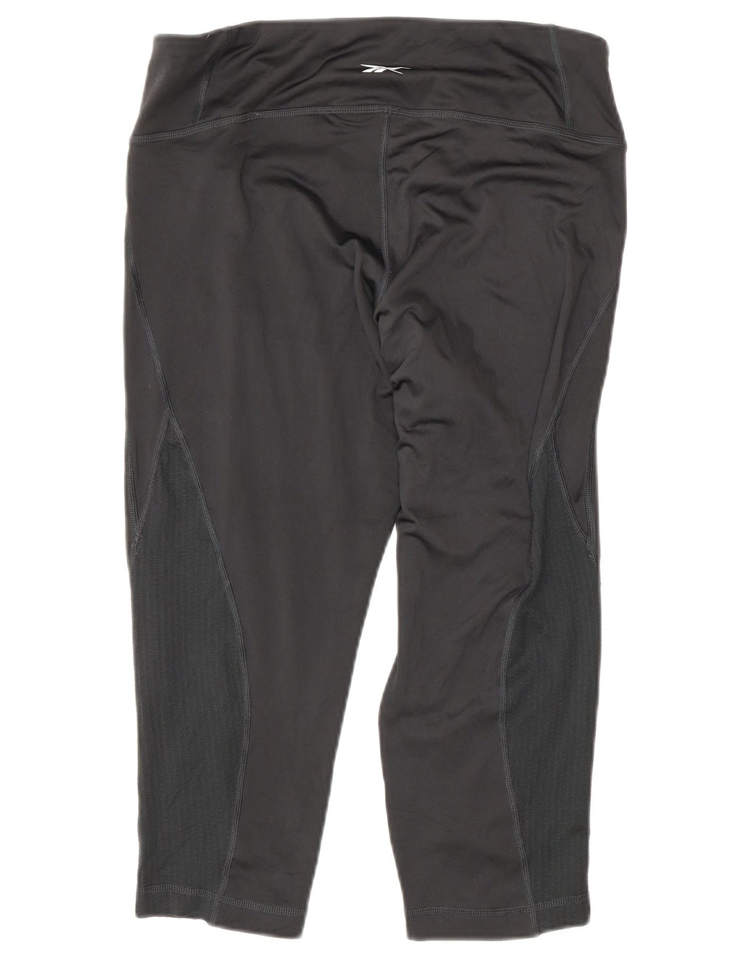 Reebok Dame Capri Leggings UK 16/18 Large Grå Polyester