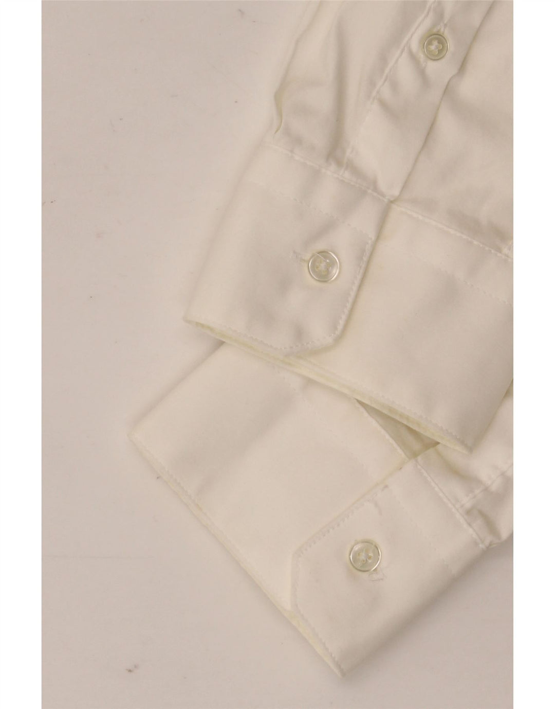 ZARA Herre Super Slim Fit skjorte Medium hvid bomuld