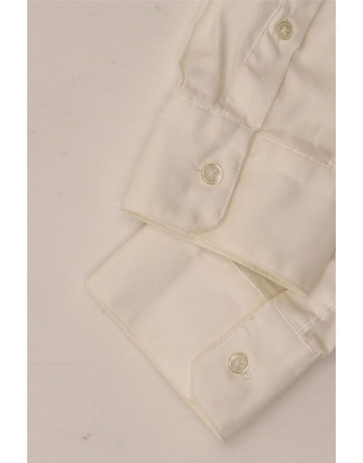 ZARA Herre Super Slim Fit skjorte Medium hvid bomuld