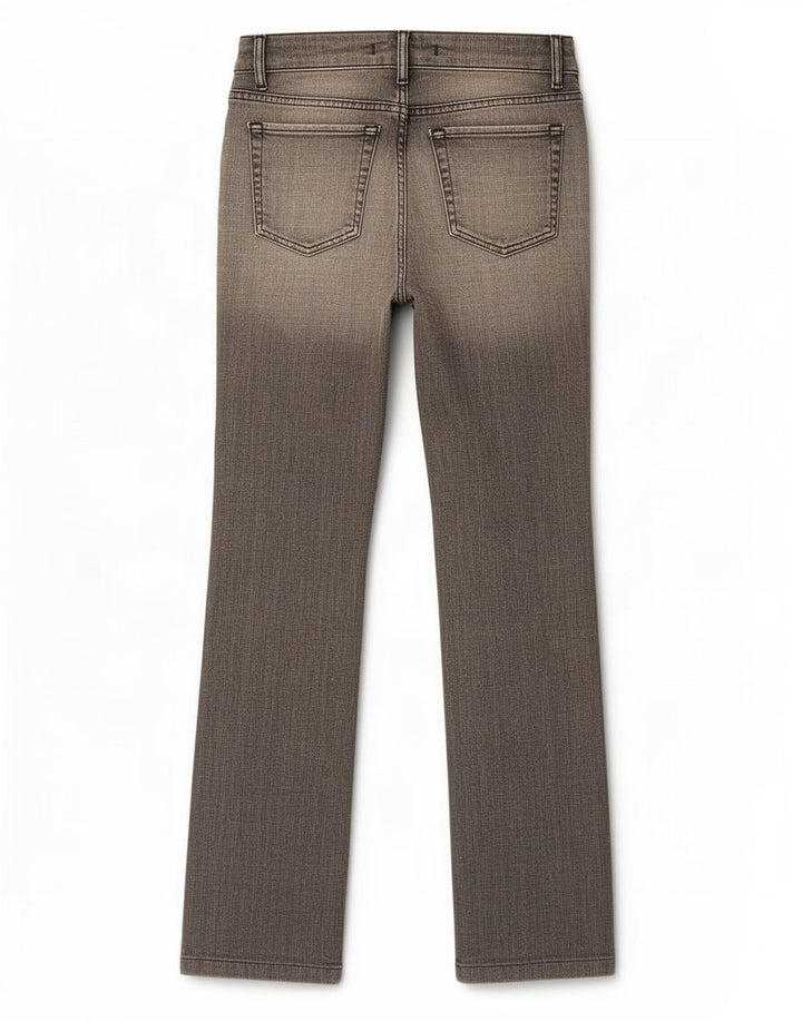Zara Dame Bootcut Jeans EU 38 Small W28 L32 Grå Bomuld