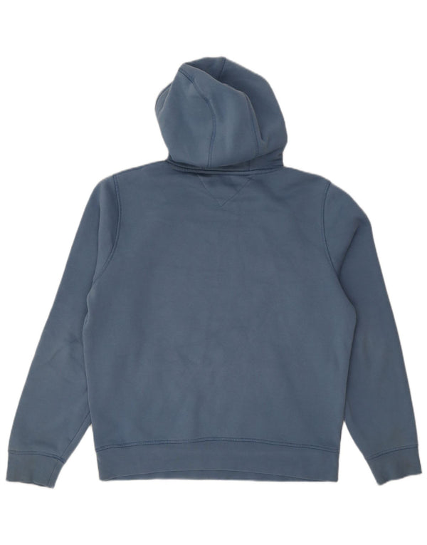 Tommy Hilfiger Grafisk hættetrøje til mænd mellemblå bomuld