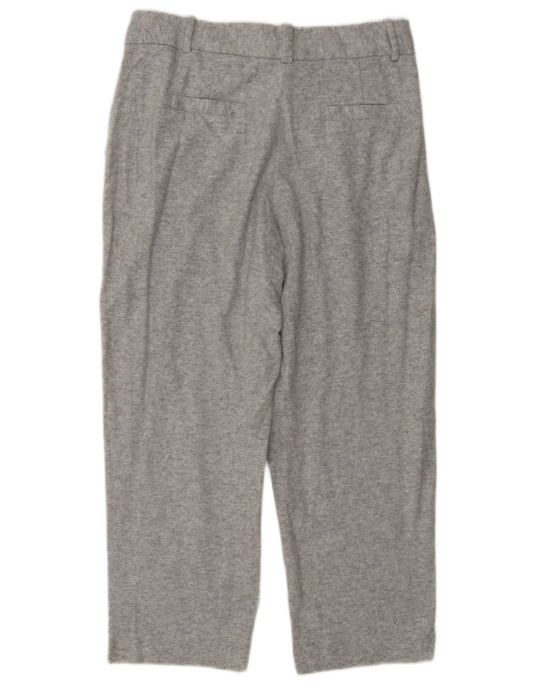 MASSIMO DUTTI Dame Pegged Cropped Trousers EU 42 Large W32 L25 Grå