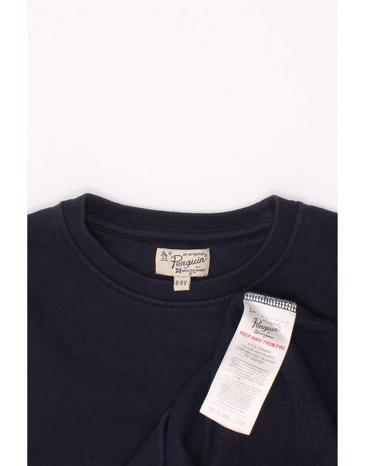Penguin Boys Sweatshirt Jumper 8-9 år Marineblå