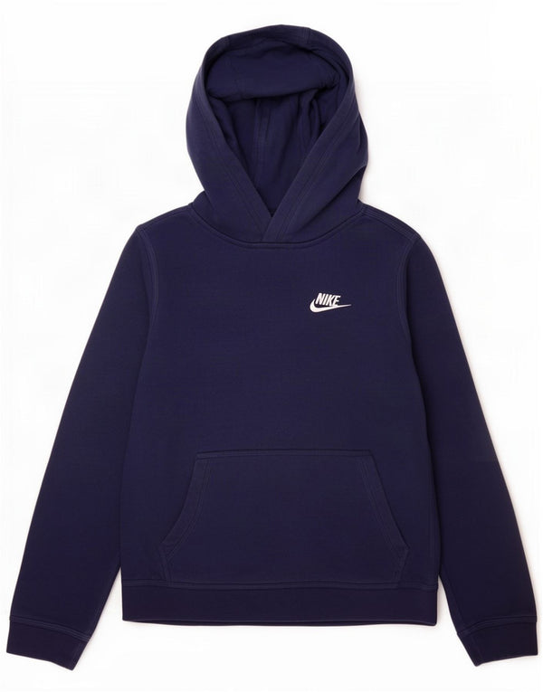 Nike Boys Hoodie Jumper 12-13 år Stor marineblå bomuld