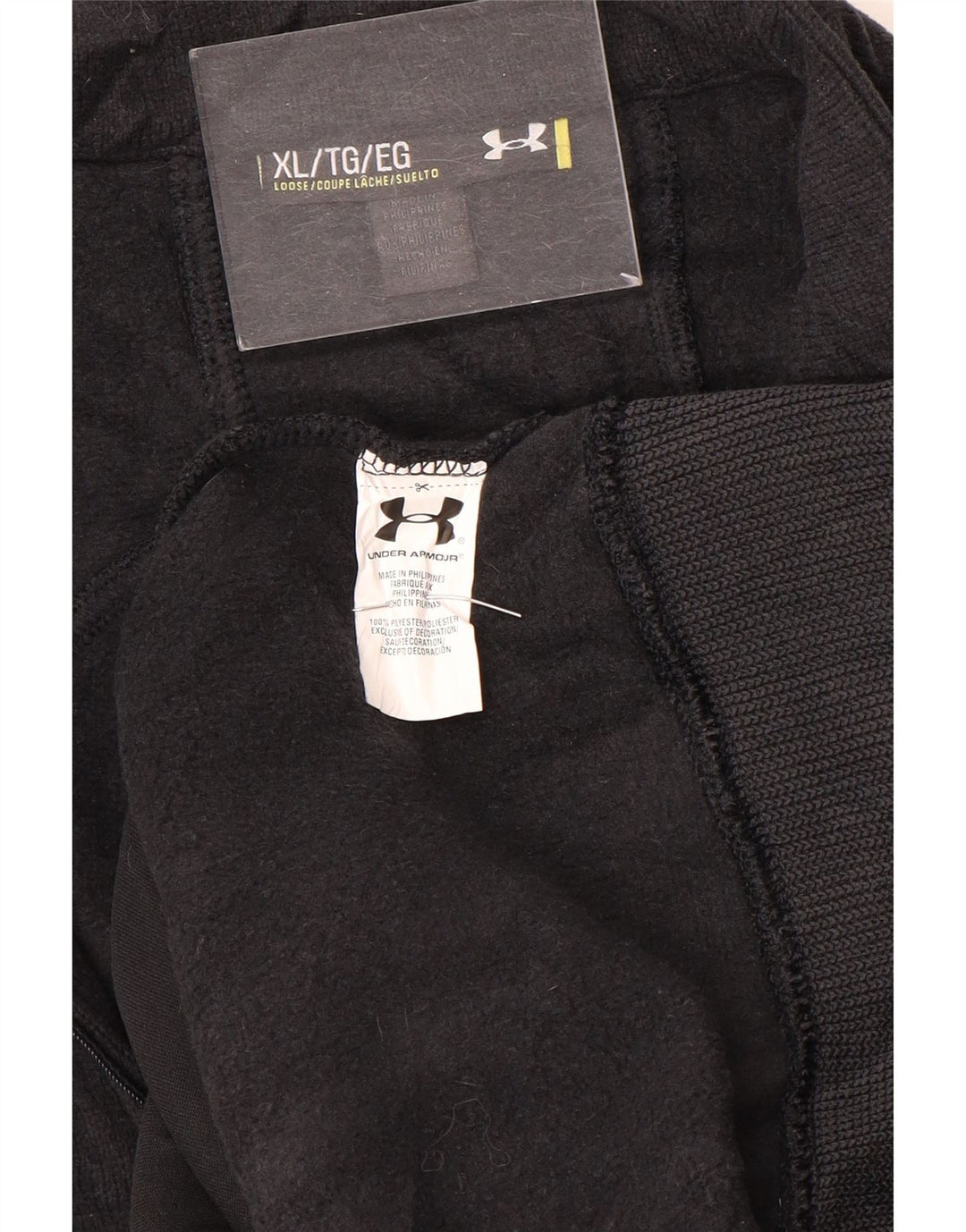 Under Armour Herre Zip Neck Sweatshirt Jumper XL Grå Polyester