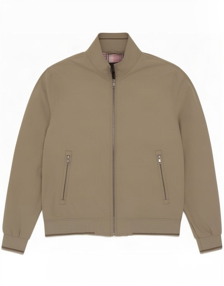Marks & Spencer Bomberjakke til mænd UK 38 Medium Beige Polyester
