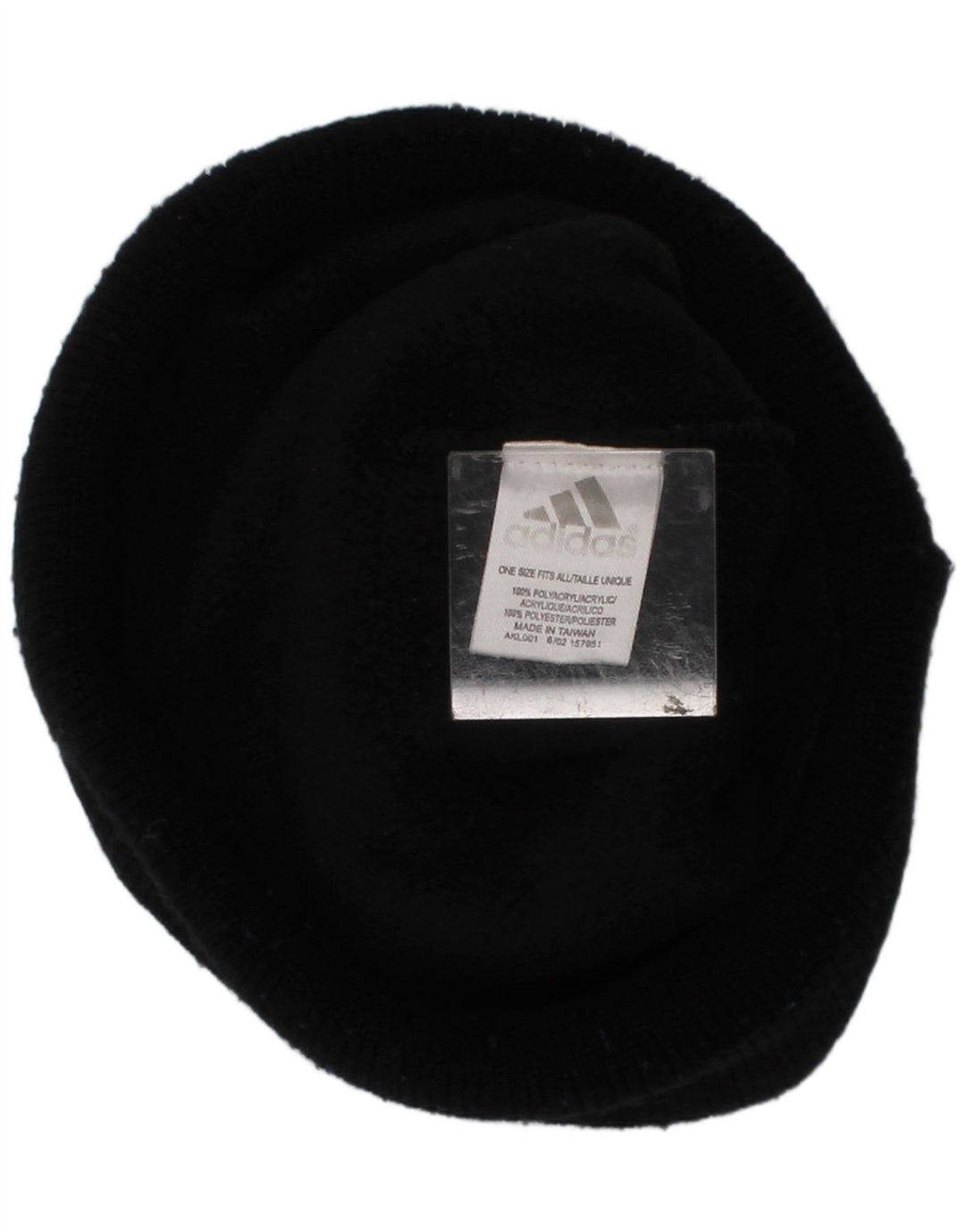 Adidas Strik Beanie Hat One Size sortstribet polyester