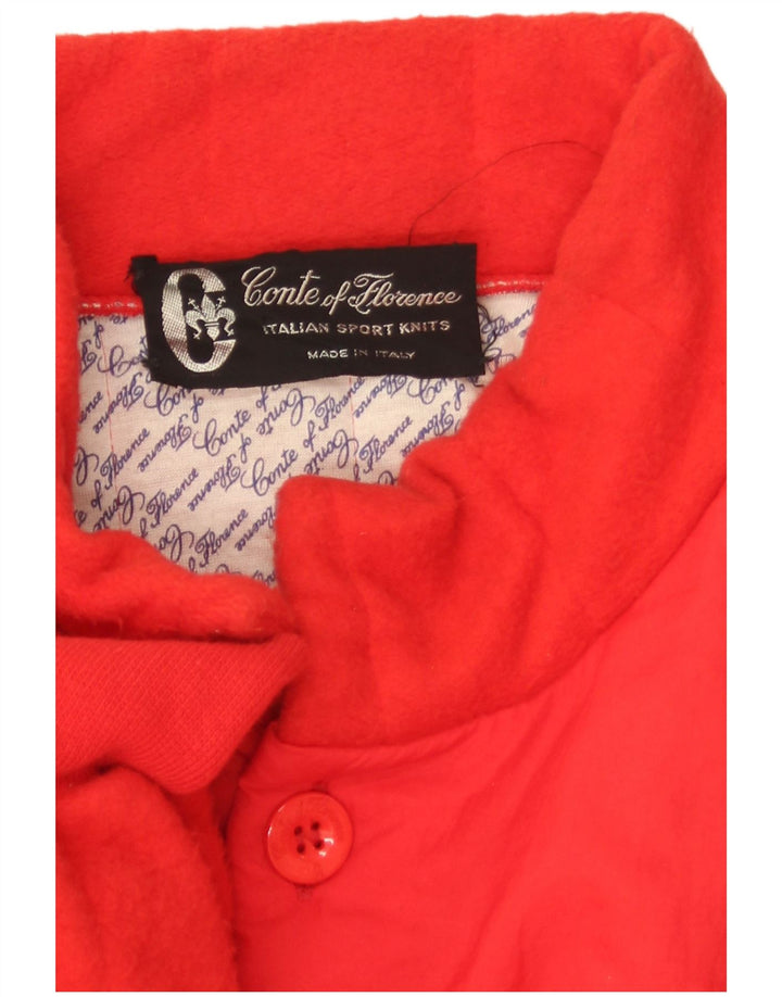 Conte of Florence Herre Cardigan Sweater Large Rød