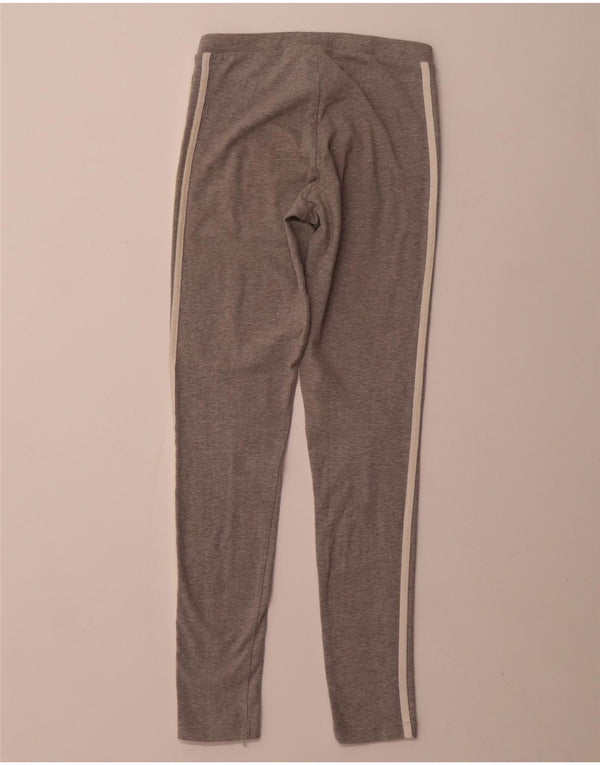 ADIDAS Dame Leggings UK 6 XS Grå Bomuld
