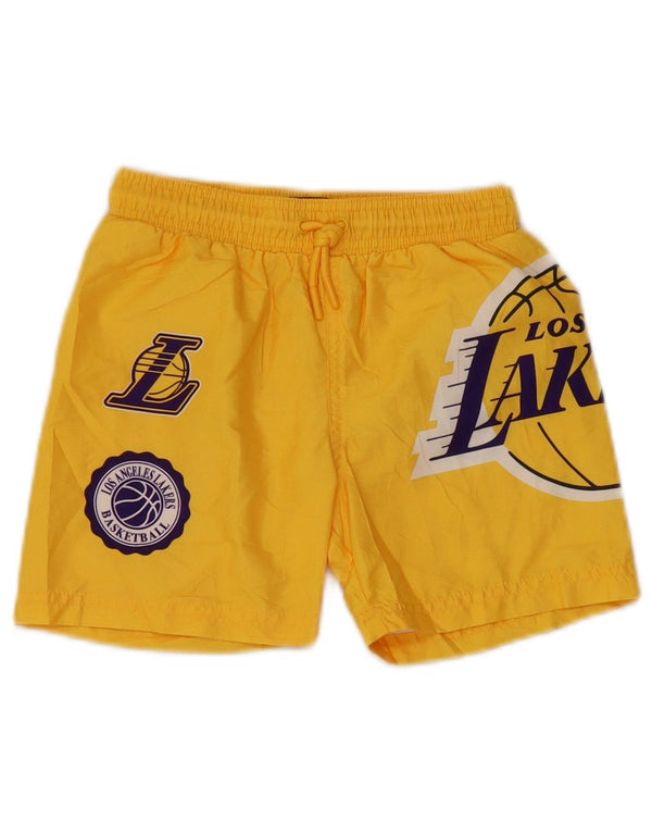NBA Boys Los Angeles Lakers grafiske sportsshorts 5-6 år gul polyester