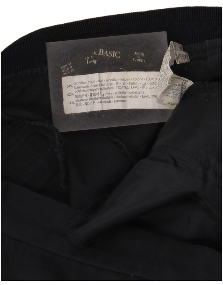 ZARA Dame Slim Chino Bukser Medium W28 L27 Marineblå Bomuld