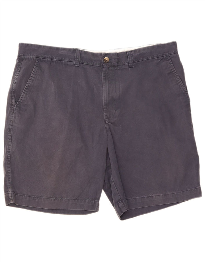 MARKS & SPENCER Chino Shorts til mænd W40 XL Blå Bomuld