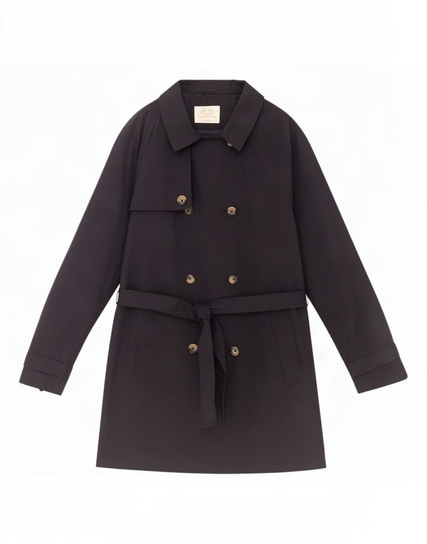 Zara piger dobbeltradet trenchcoat 13-14 år marineblå
