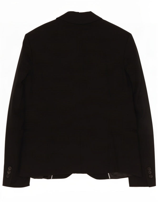 Zara Dame 1 Knap Blazer Jacket UK 14 Large Sort