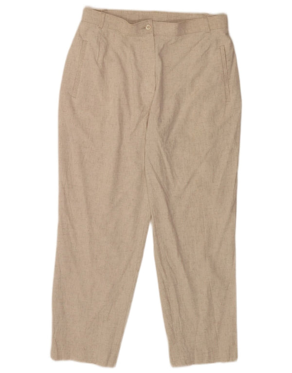 Marks & Spencer Dame tilspidsede fritidsbukser UK 14 Medium W30 L26 Beige