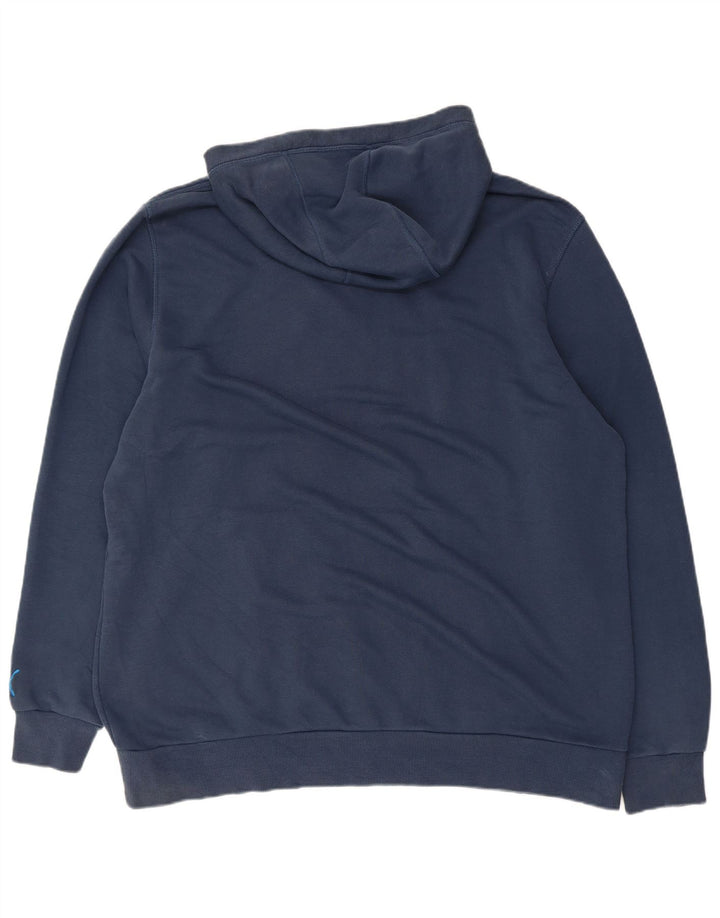 Puma grafisk hættetrøje til mænd 2XL marineblå