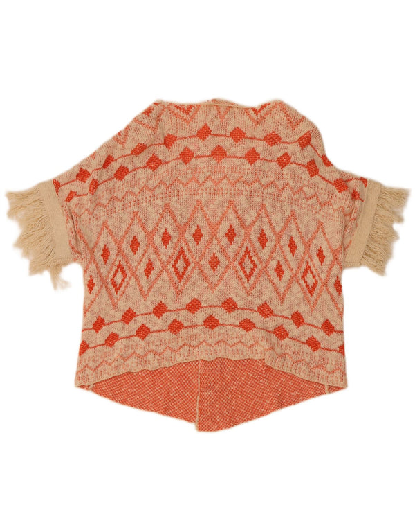 Zara piger kortærmet åben cardigan sweater 9-10 år Beige Geometrisk