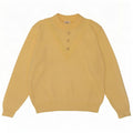 Snatch Dame Crew Neck Jumper Sweater UK 14 Medium Yellow Acryl