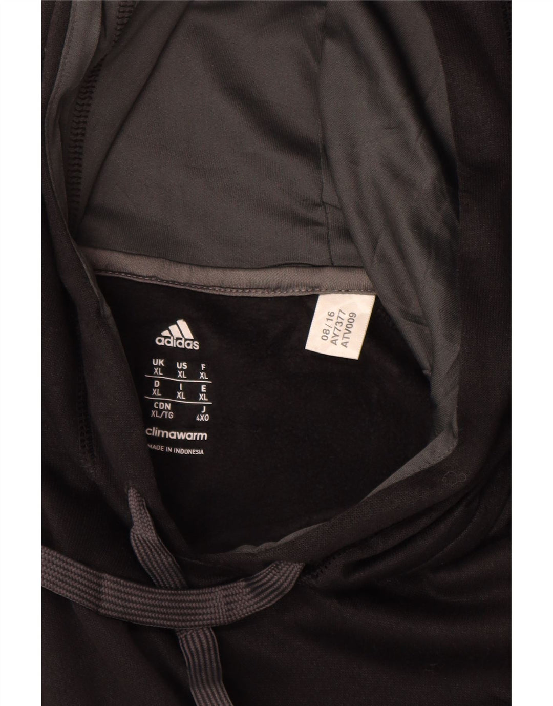 Adidas Herre Climawarm Hoodie Jumper XL Sort Polyester