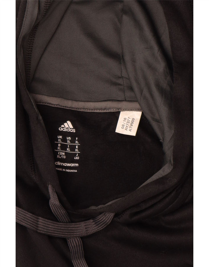 Adidas Herre Climawarm Hoodie Jumper XL Sort Polyester