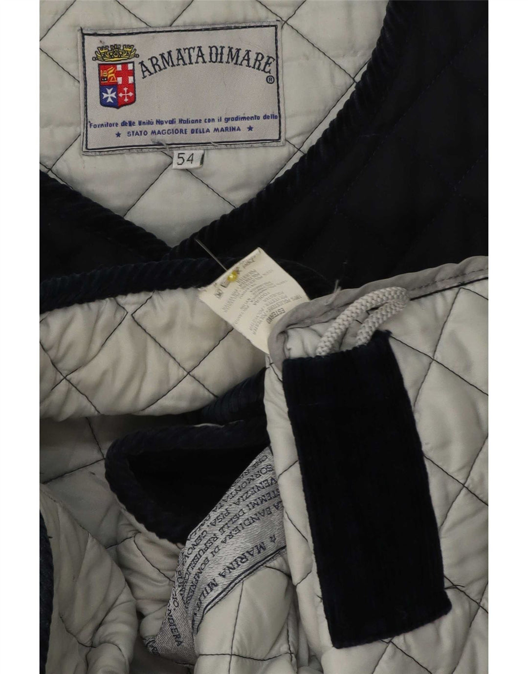Armata Di Mare Herre Quiltet Gilet IT 54 2XL Navy Blue Polyester