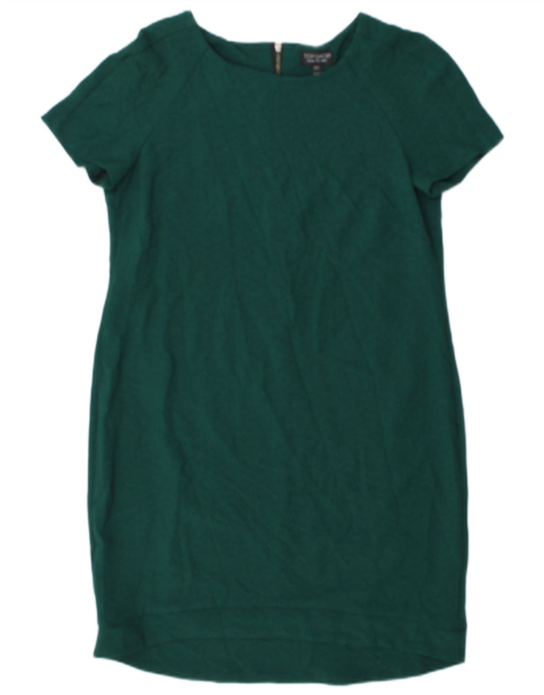 Topshop Womens Sheath Dress UK 10 Small Green Polyester