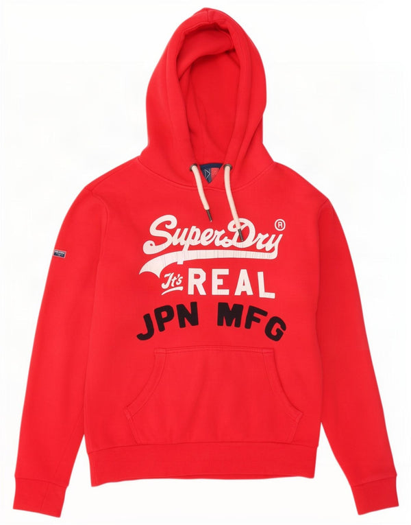 Superdry Grafisk hættetrøje til mænd, stor rød bomuld