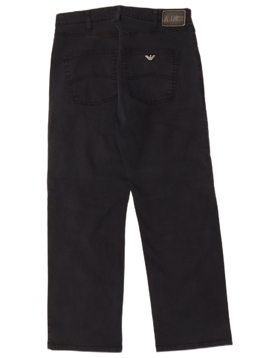 Armani Straight Jeans til mænd W32 L28 Sort bomuld