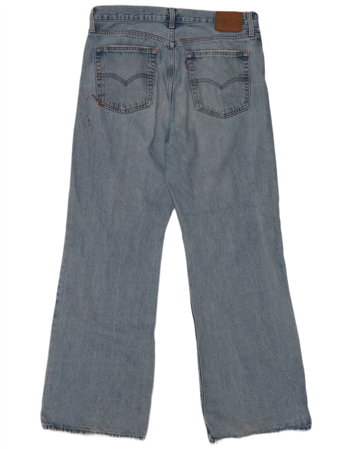 Levi's Dame Distressed Bootcut Jeans W29 L33 Blå Bomuld