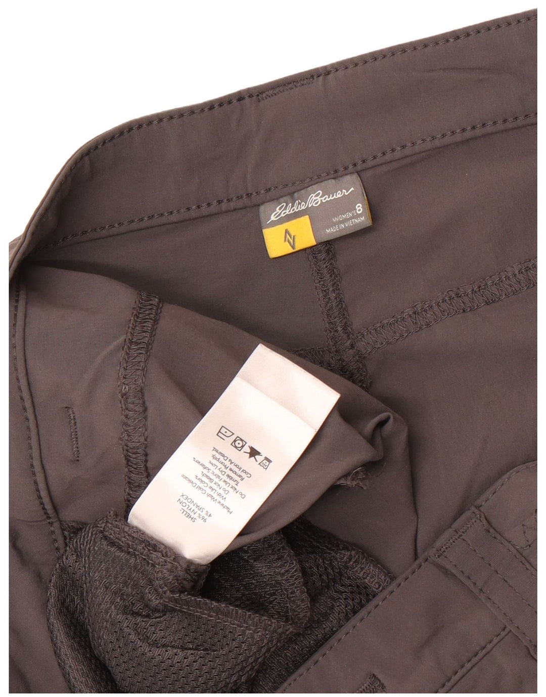 Eddie Bauer Dame Cargo Shorts US 8 Medium W32 Grå Nylon