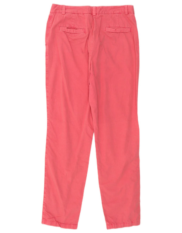 Marks & Spencer Dame Slim Chino Bukser UK 10 Small W30 L28 Pink Bomuld