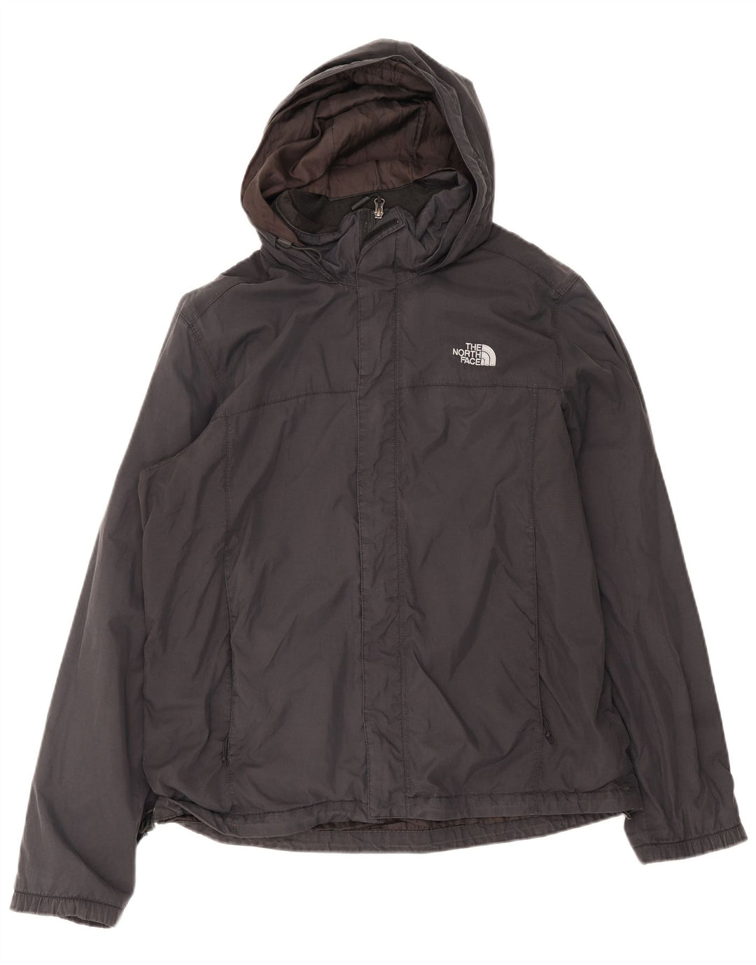 The North Face Regnjakke med hætte til mænd UK 40 Stor sort nylon