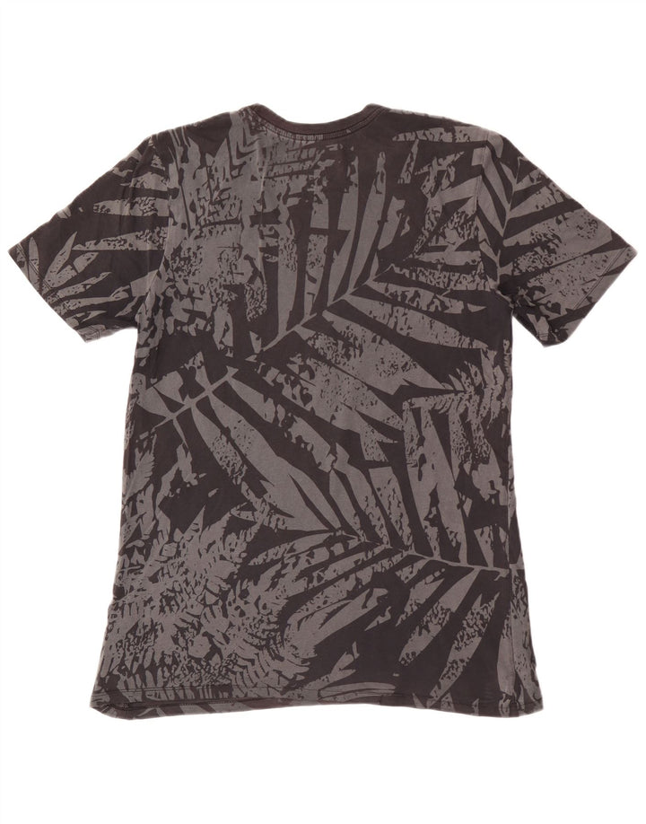 Nike Herre Athletic Cut Grafisk T-shirt Top Medium Grey Floral Bomuld