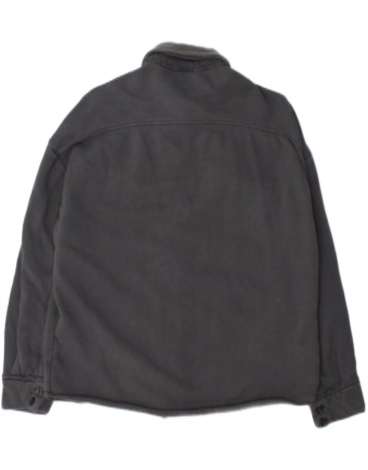 Dkny Womens Overshirt Oversized skjorte UK 2 2XS Grå Bomuld