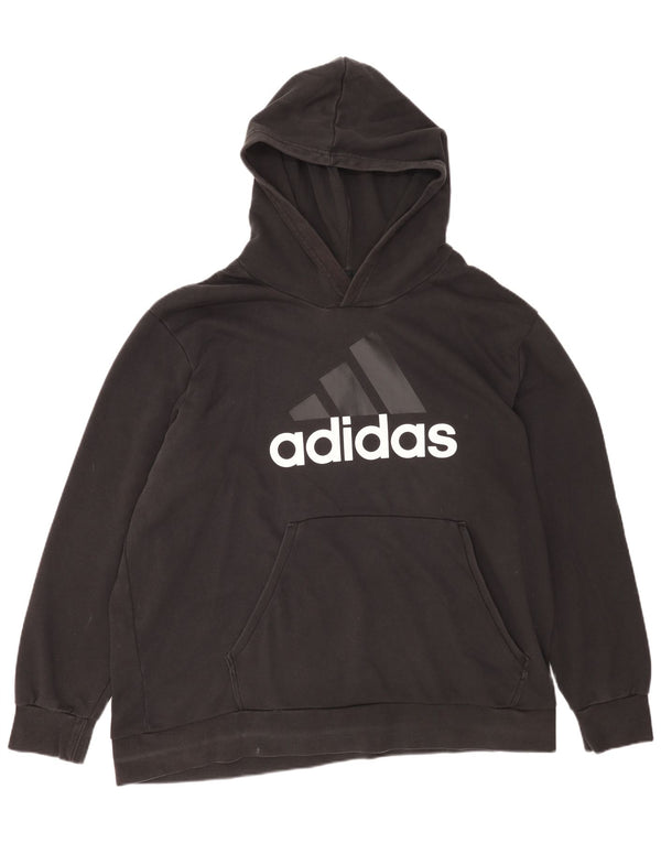 Adidas Grafisk hættetrøje til mænd 3XL sort bomuld