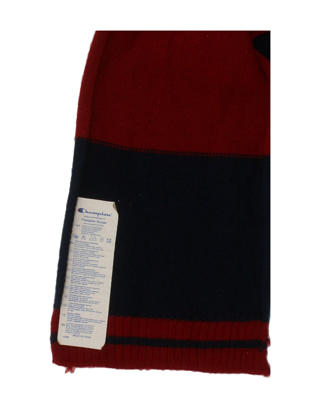 CHAMPION Boys Graphic Rectangle Scarf One Size Multicoloured Colourblock Vintage Champion and Second-Hand Champion from Messina Hembry 